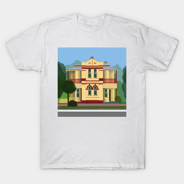 Historic Berry Post and Telegraph Office T-Shirt by Donnahuntriss